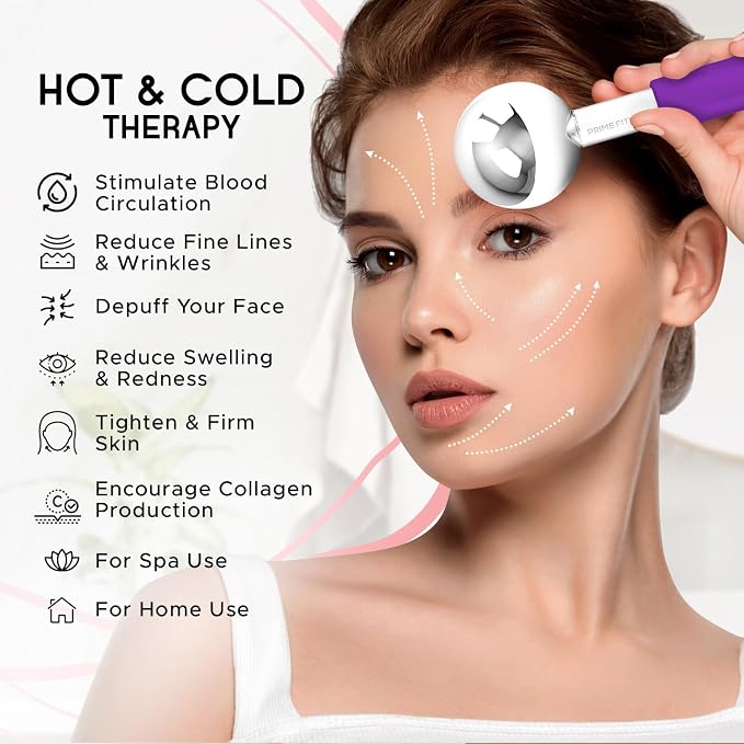 Ice Globes for Facials, Unbreakable Steel Cooling Roller, Cryo Sticks for Face - Image 4