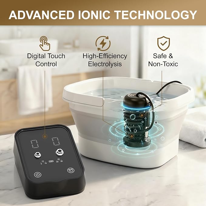 Ionic Foot Bath Detox Machine, Foot Detox Foot Bath Soak Tub - Image 9