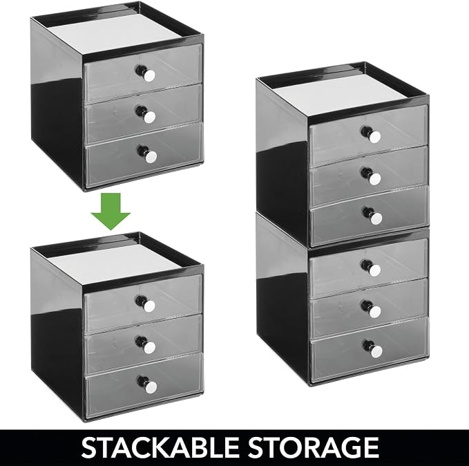 mDesign Makeup Organizer Storage Station Cube - Image 5