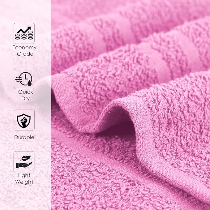 Hand Towels Pink Economy Towels Salon Towels - Image 6