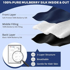 Kids Silk Sleep Mask: 100% Mulberry Silk Eye Mask - Image 2