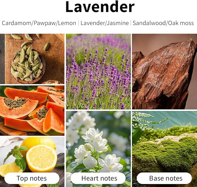 Lavender Scented Candles, 7oz Soy Wax Candle, Long Lasting Aromatherapy Jar - Image 3