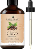 Handcraft Blends Clove Essential Oil – Huge 4 Fl Oz – 100% Pure and Natural – by HandcraftBlends