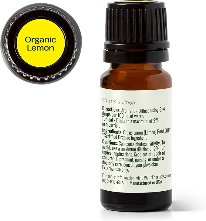 Plant Therapy Organic Lemon Essential Oil 100% Pure, USDA Certified Organic - Image 7