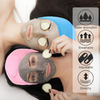Whaline Spa Facial Headband Make Up Wrap Head Terry Cloth Headband Adjustable - Image 5