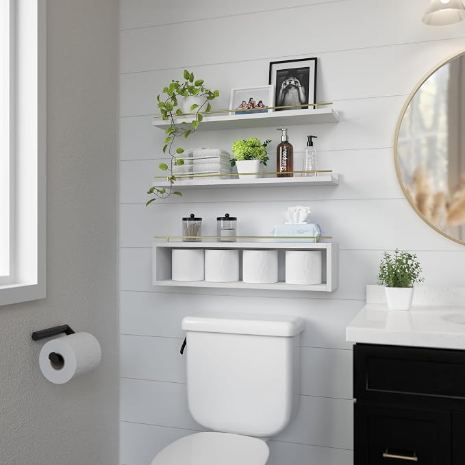 WOPITUES Floating Shelves for Wall 24 inch - Image 4