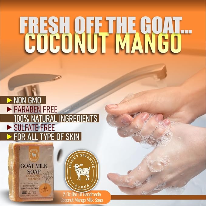 Honey Sweetie Acres Coco Mango Goat Milk Soap - Image 5