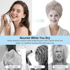 Microfiber Hair Drying Towel Wrap - Image 6