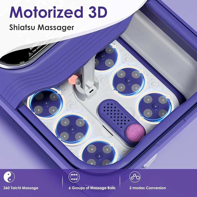 Ranjova Foot Spa Electric Rotary Massage, Collapsible Foot Bath - Image 2