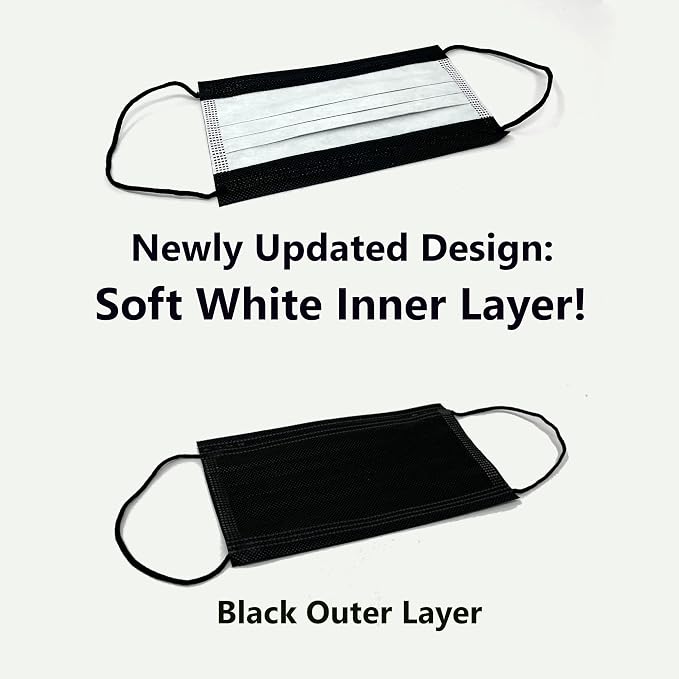 MAGICARE USA Made Black Face Masks, Disposable - Image 7