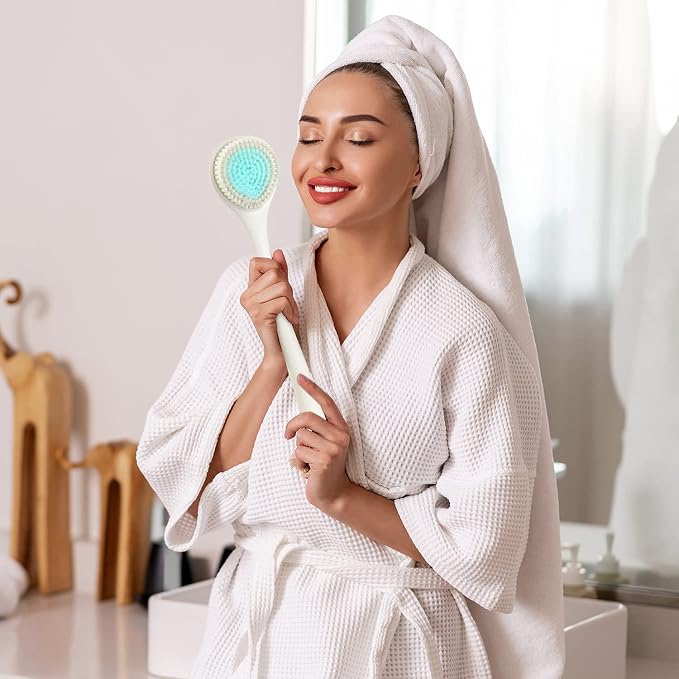 BEDELITE Back Scrubber for Shower, Soft Bath Brush Long Handle for Men & Women - Image 8