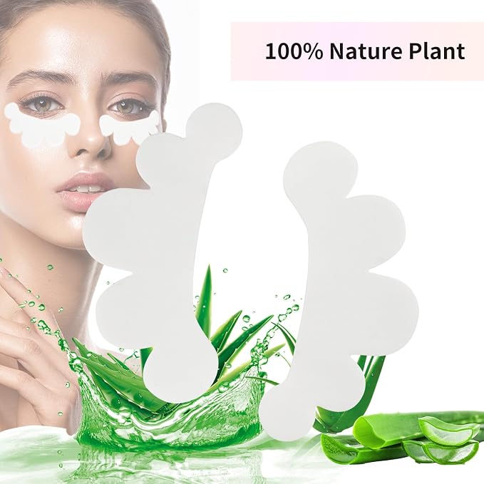 myaokue-up 50 Pairs Eye Gel Pads, Lint Free Under Eye Patches - Image 7