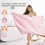 2 Packs Large Microfiber Hair Towel Wrap - Image 3