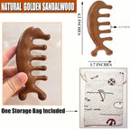 Wooden Scalp Massager for Scalp Gua sha, Massage Comb, Wooden Head Massager - Image 3