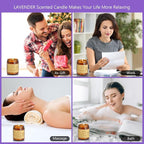 Lavender Lemon Scented Candles, Lavender Candles - Image 6