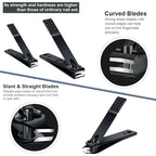 Professional Stainless Steel Nail Clipper Travel & Grooming Kit Nail Tools - Image 4