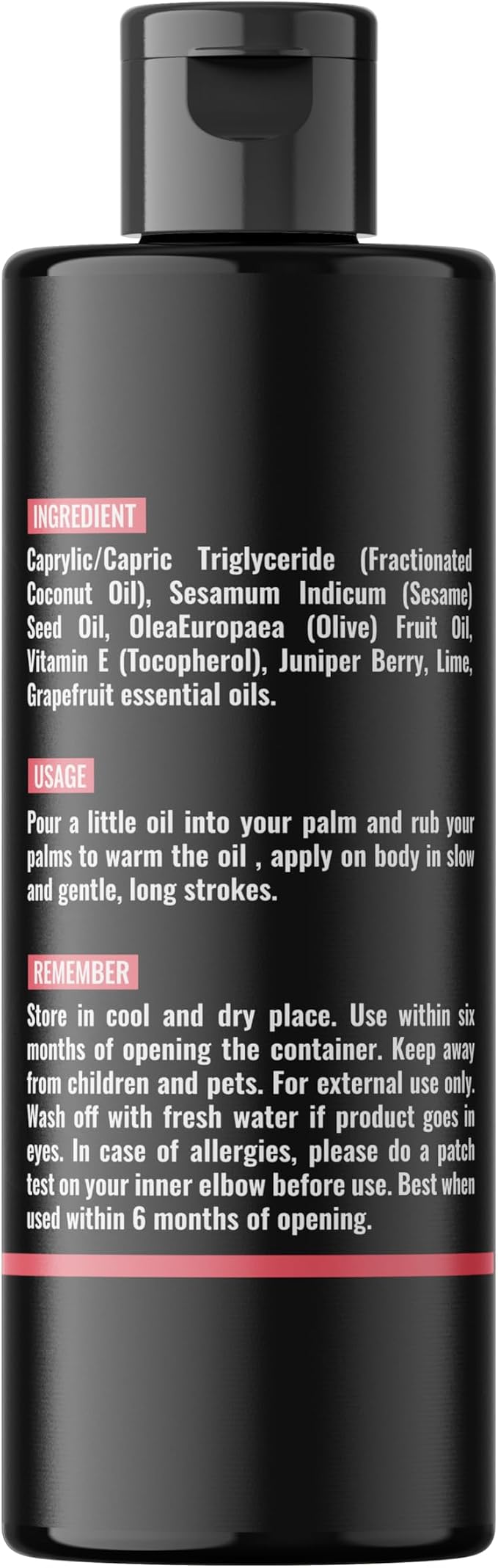 Dude's Love Organic Berry Sensual Massage Oil - Image 8