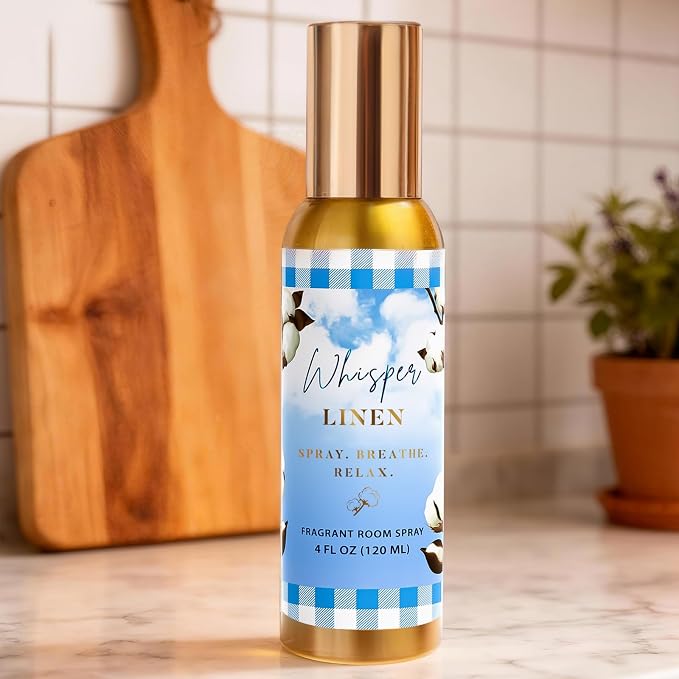 Room Spray, Whisper Linen, 4 fl oz, Air Freshener - Image 3