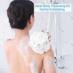 AmazerBath Loofah Sponge 60g/Piece, Exfoliating Bath Sponge Body Scrubber - Image 3
