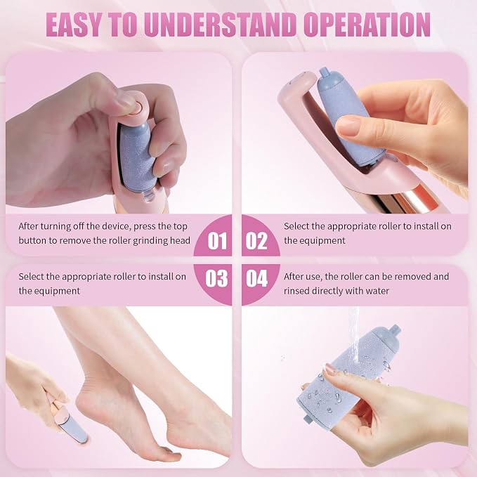 Pedicure Tool, Foot Callus Remover, Electric Pedicure Set, Foot Care, Removes - Image 3
