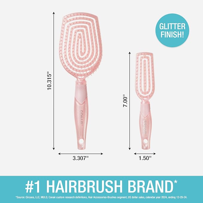 Conair Scalp Care Detangling hairbrush 2pk - Image 6