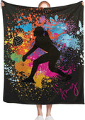 Custom Volleyball Blanket, Personalized Volleyball Blanket, Customized Sport by Padumuttara