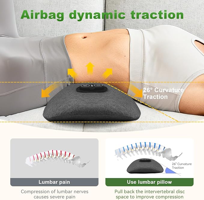 3 in 1 Electric Lumbar Massager Support Pillow - Image 2