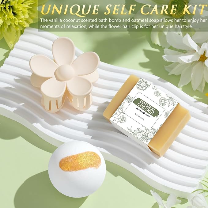 Birthday Gifts for Women Self Care Get Well Soon Gift Baskets, Spa Care Package - Image 7