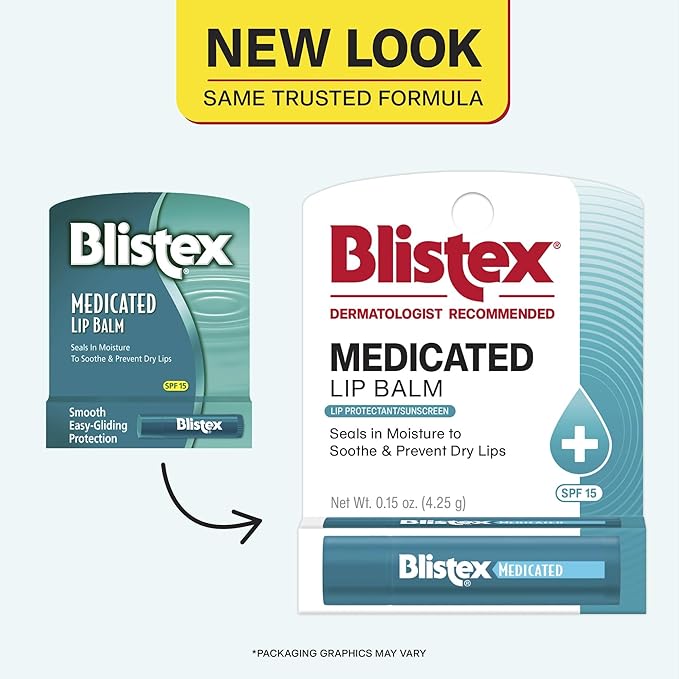 Blistex Medicated Lip Balm, SPF 15, .15 oz, Moisturizing Sunscreen Treatment - Image 2