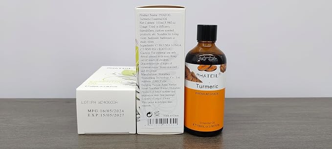 Turmeric 3.38fl.oz Essential Oil, PHATOIL Pure Aromatherapy Oils - Image 8