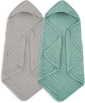 MIGIOL Muslin Hooded Baby Towels 100% Cotton ，Super Soft Muslin Baby Bath Towel by Unknown