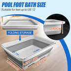 Pool Foot Bath Tray for Swimming Pool, Non- Slip Collapsible Foot Bath for Pool - Image 2