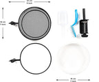 Deck Bird Feeder and Bath with Metal Mesh Tray and Water Bowl – Deck Railing - Image 4