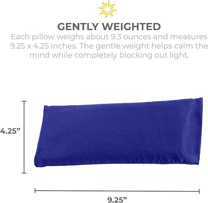 Sunshine Yoga 4-Pack Scented Sateen Eye Pillows, Low-Luster, 9’’ x 4’’ Flaxseed - Image 5