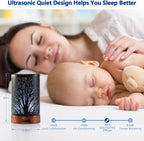 EQUSUPRO Essential Oil Diffuser 150ml Black Metal Aromatherapy Oil Diffuser - Image 6