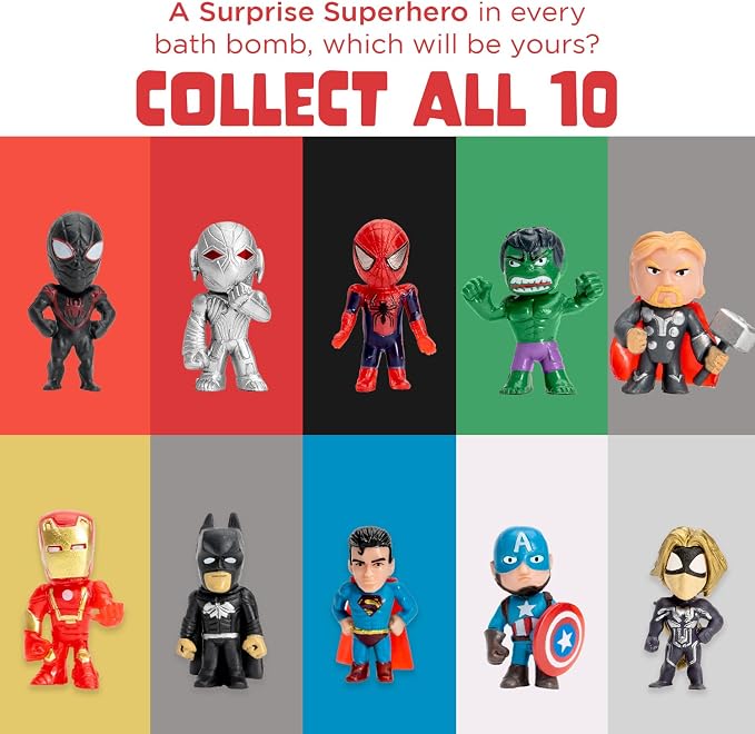 Superhero Boys Bath Bombs with Surprise Hero Toys Inside - Image 3