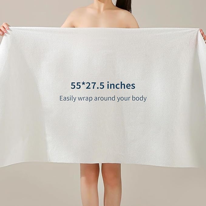10 Pack Disposable Bath Towels Durable Large Portable Thicken Camping Towels - Image 3