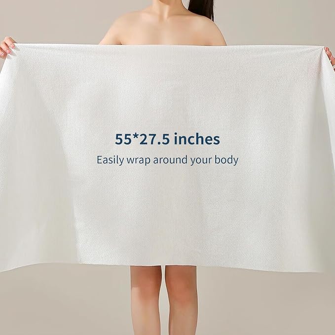 4 Pack Disposable Bath Towels Durable Large Portable Thicken Camping Towels - Image 3