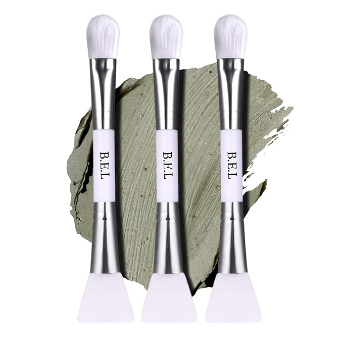 Bare Essentials Living Clay Face Mask Brush Dual Soft Silicone Face Mask by BareEssentialsLiving