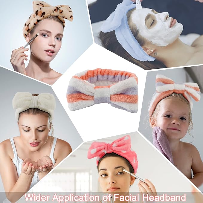 Ondder 8 Pack Spa Headbands for Face Washing - Image 3