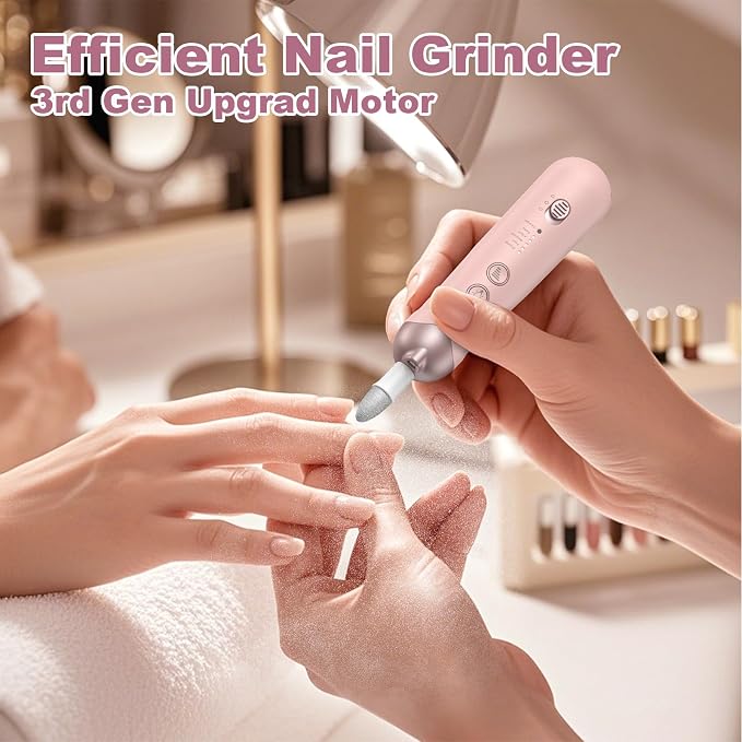 AOMEES Electric Nail File Set, Rechargeable Professional Manicure Pedicure Kit - Image 7
