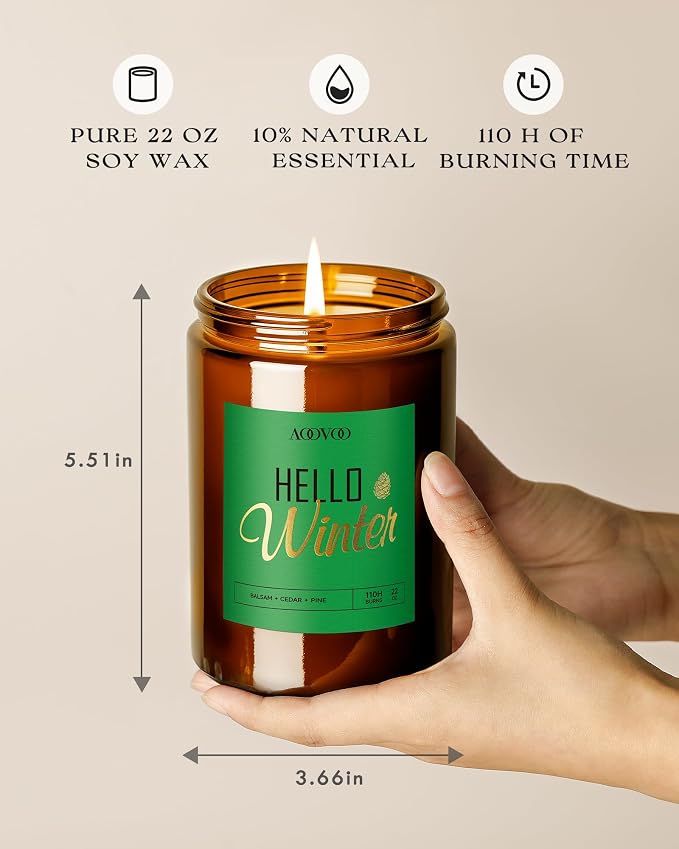AOOVOO Hello Winter Candle - Image 2