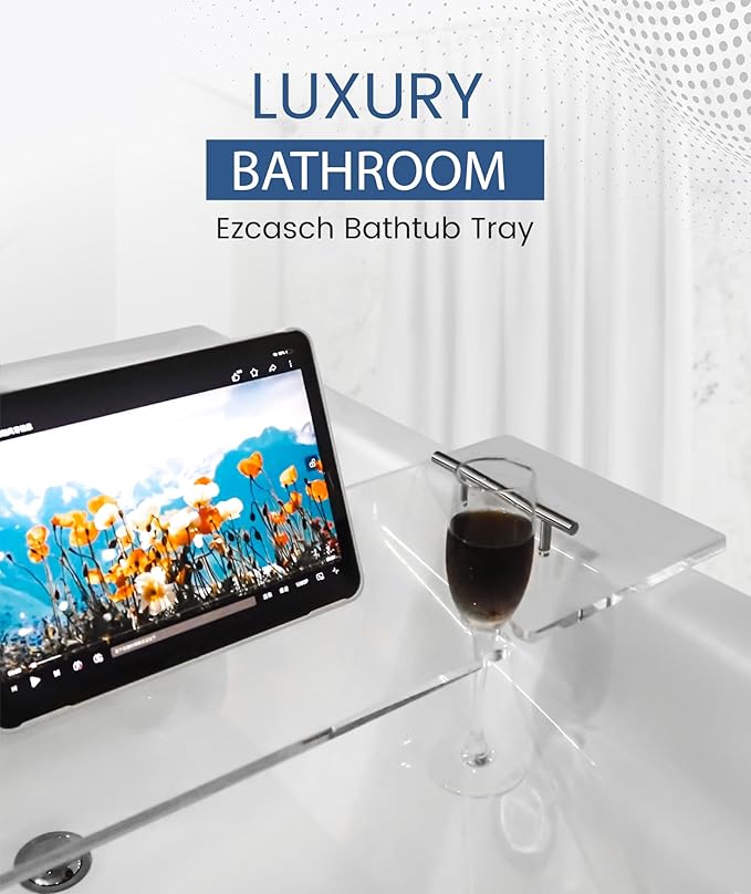 Acrylic Bathtub Tray Bathtub Tray Caddy Bath Tray Table - Image 4