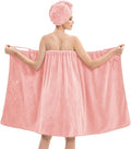 Bath Wrap Towels for Women – Adjustable Spa Shower Wrap by HJMJY