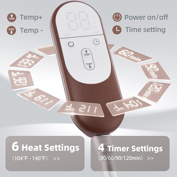 Heating pad for Back, Cramps and Leg Pain Relief, Heat Pads Christmas Gifts for - Image 2