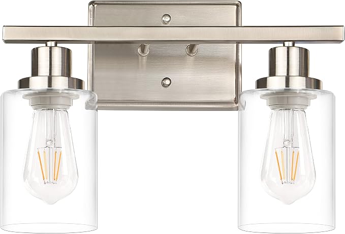 Ascher 2-Light Wall Sconces, Modern Vanity Light Fixture by Ascher