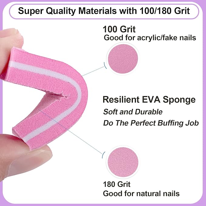 Nail File and Buffer Set, Nail File Kit Professional Nail Files & Buffers - Image 4