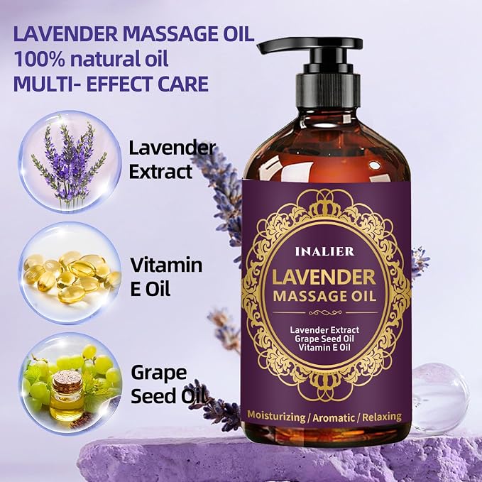 Massage Oil for Massage Therapy, Lavender Oil - Image 3