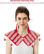 Comfytemp Heating Pad for Neck and Shoulders and Back, 2.6lb Weighted Electric - Image 7