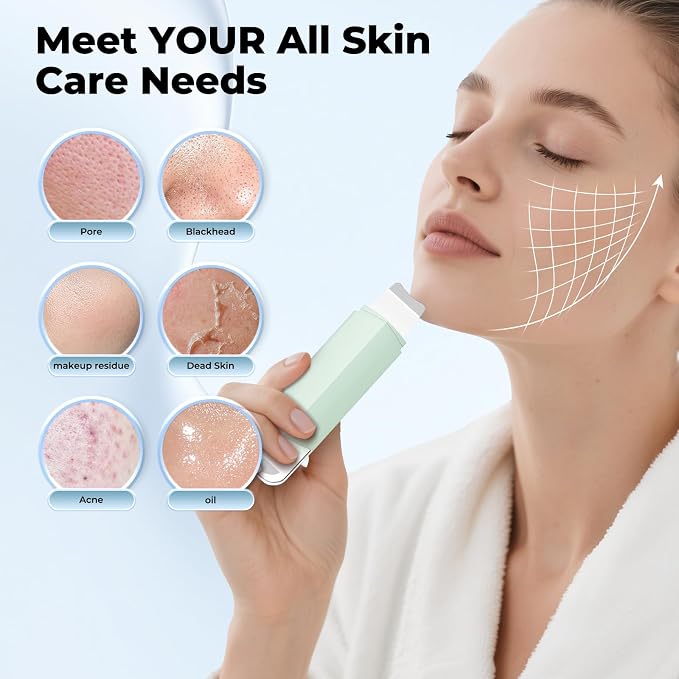 Blackhead Remover Tool Face Scrubber: PETYDOOT Double-Headed Face Spatula Skin - Image 5